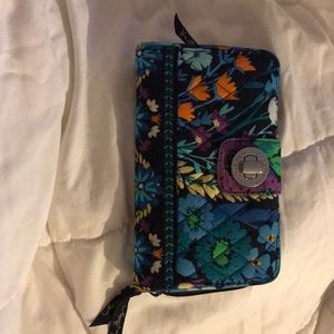 Vera Bradley turn lock clutch wallet